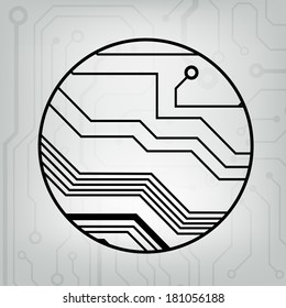 ?bstract circuit board techno background. EPS10 vector illustration pattern