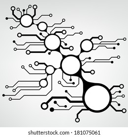 ?bstract circuit board techno background. EPS10 vector illustration pattern