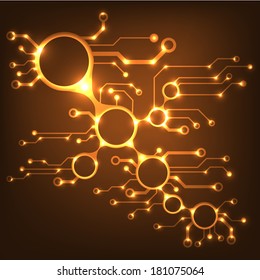 ?bstract circuit board techno background. EPS10 vector illustration pattern