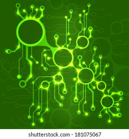 ?bstract circuit board techno background. EPS10 vector illustration pattern