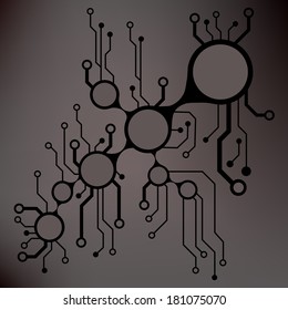 ?bstract circuit board techno background. EPS10 vector illustration pattern