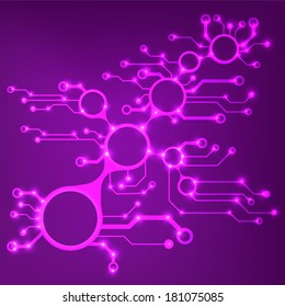?bstract circuit board techno background. EPS10 vector illustration pattern