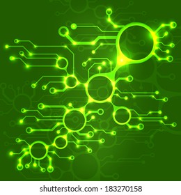 ?bstract circuit board techno background. EPS10 vector illustration pattern