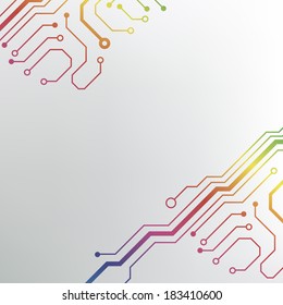 ?bstract circuit board techno background. EPS10 vector illustration pattern
