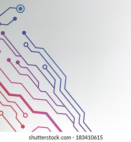 ?bstract circuit board techno background. EPS10 vector illustration pattern