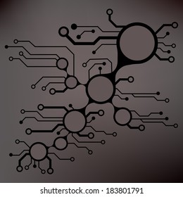 ?bstract circuit board techno background. EPS10 vector illustration pattern