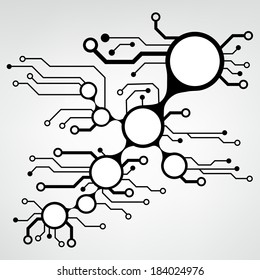 ?bstract circuit board techno background. EPS10 vector illustration pattern