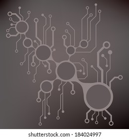 ?bstract circuit board techno background. EPS10 vector illustration pattern