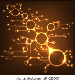 ?bstract circuit board techno background. EPS10 vector illustration pattern