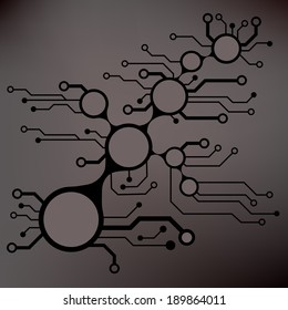 ?bstract circuit board techno background. EPS10 vector illustration pattern 