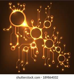 ?bstract circuit board techno background. EPS10 vector illustration pattern 