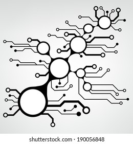 ?bstract circuit board techno background. EPS10 vector illustration pattern