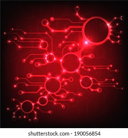 ?bstract circuit board techno background. EPS10 vector illustration pattern