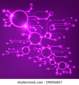 ?bstract circuit board techno background. EPS10 vector illustration pattern