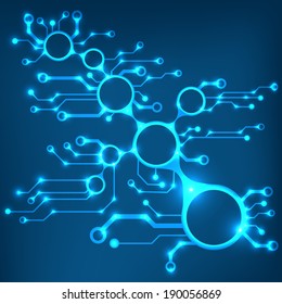 ?bstract circuit board techno background. EPS10 vector illustration pattern