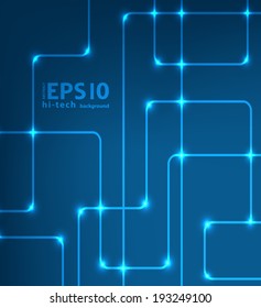 ?bstract circuit board techno background. EPS10 vector illustration pattern