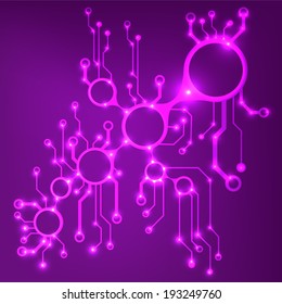 ?bstract circuit board techno background. EPS10 vector illustration pattern