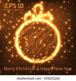 ?bstract circuit board techno background. EPS10 vector illustration pattern