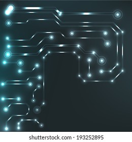?bstract circuit board techno background. EPS10 vector illustration pattern
