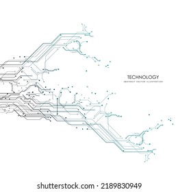 Circuit board  technological processes  science   concept futuristic digital technology background  vector illustration   