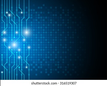 circuit board technology abstract template background vector