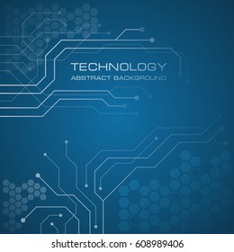 Circuit board technology abstract vector background