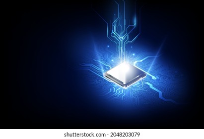 Circuit board. Technology background. Central Computer Processors CPU concept. Motherboard digital chip. 