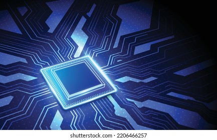 Circuit board. Technology background. Central Computer Processors CPU concept. Motherboard digital chip.