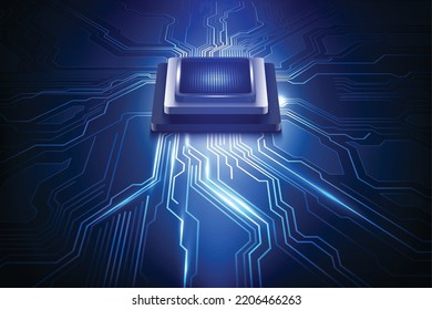 Circuit board. Technology background. Central Computer Processors CPU concept. Motherboard digital chip.