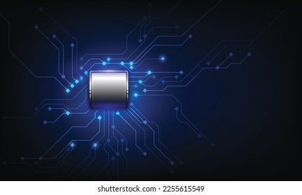 Circuit board. Technology background. Central Computer Processors CPU concept. Motherboard digital chip.