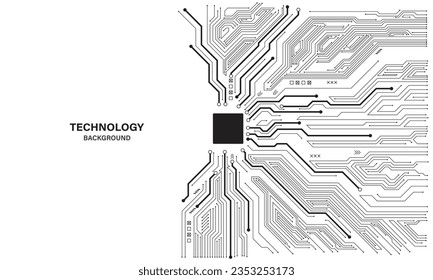 Circuit board. Technology background. Central Computer Processors CPU concept. Motherboard digital chip.