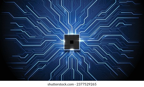 Circuit board. Technology background. Central Computer Processors CPU concept. Motherboard digital chip.