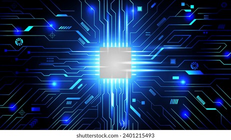 Circuit board. Technology background. Central Computer Processors CPU concept. Motherboard digital chip.	