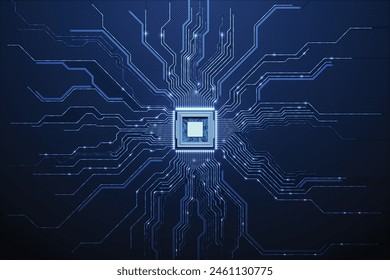 Circuit board. Technology background. Central Computer Processors CPU concept. Motherboard digital chip.