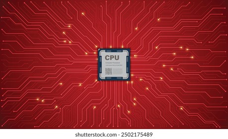 Circuit board. Technology background. Central Computer Processors CPU concept. Motherboard digital chip.	
