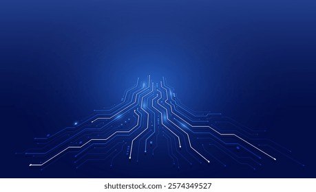 Circuit board. Technology background. Central Computer Processors CPU concept. Motherboard digital chip.	
