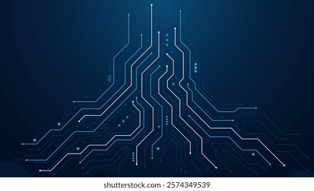 Circuit board. Technology background. Central Computer Processors CPU concept. Motherboard digital chip.	
