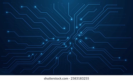 Circuit board. Technology background. Central Computer Processors CPU concept. Motherboard digital chip.	
