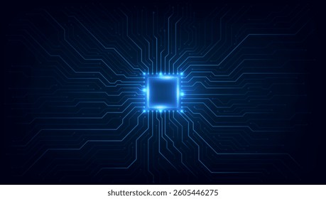 Circuit board. Technology background. Central Computer Processors CPU concept. Motherboard digital chip.	
