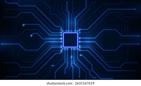 Circuit board. Technology background. Central Computer Processors CPU concept. Motherboard digital chip.	
