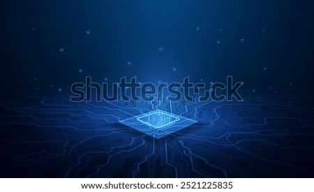 Circuit board. Technology background. Central Computer Processors CPU concept. Motherboard digital chip.