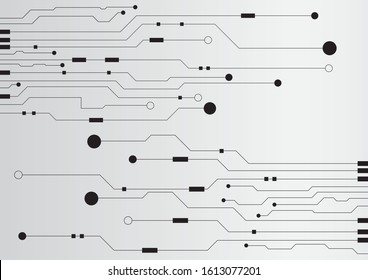 Circuit board technology background with hi-tech digital data connection system and computer electronic desing
