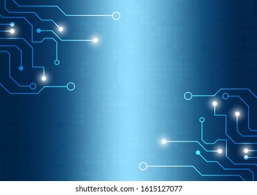 Circuit board technology background with hi-tech digital data connection system and computer electronic desing
