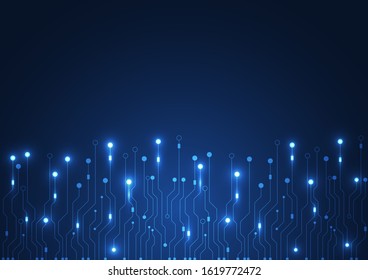 Circuit board technology background with hi-tech digital data connection system and computer electronic desing