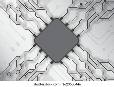 Circuit board technology background with hi-tech digital data connection system and computer electronic desing