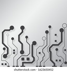 Circuit board technology background with hi-tech digital data connection system and computer electronic desing