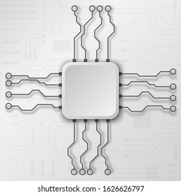 Circuit board technology background with hi-tech digital data connection system and computer electronic desing