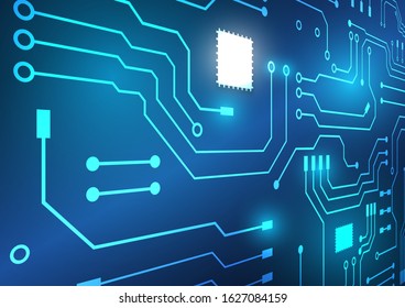 Circuit board technology background with hi-tech digital data connection system and computer electronic desing