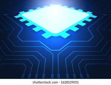 Circuit board technology background with hi-tech digital data connection system and computer electronic desing