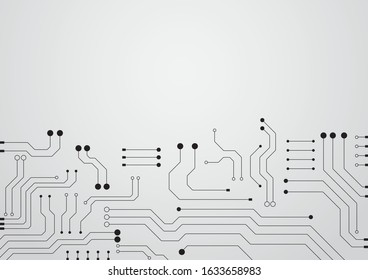 Circuit board technology background with hi-tech digital data connection system and computer electronic desing